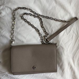 Tory Burch gray crossbody